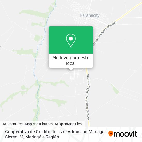 Cooperativa de Credito de Livre Admissao Maringa - Sicredi M mapa