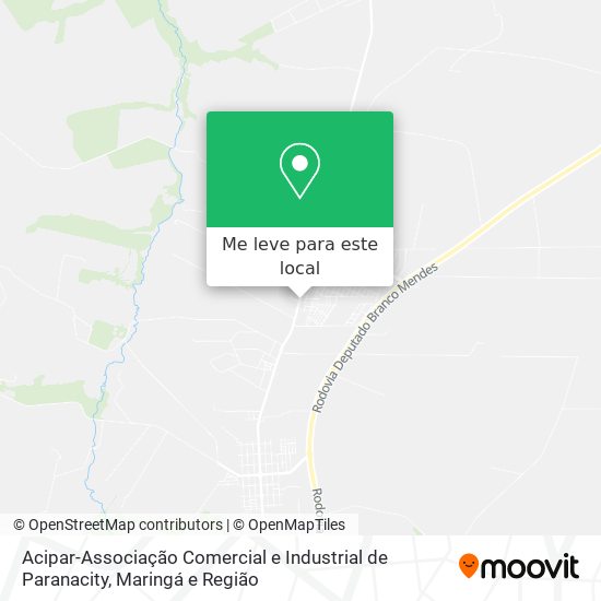 Acipar-Associação Comercial e Industrial de Paranacity mapa