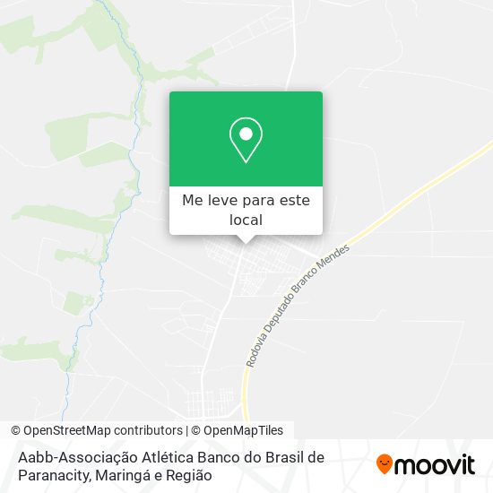 Aabb-Associação Atlética Banco do Brasil de Paranacity mapa