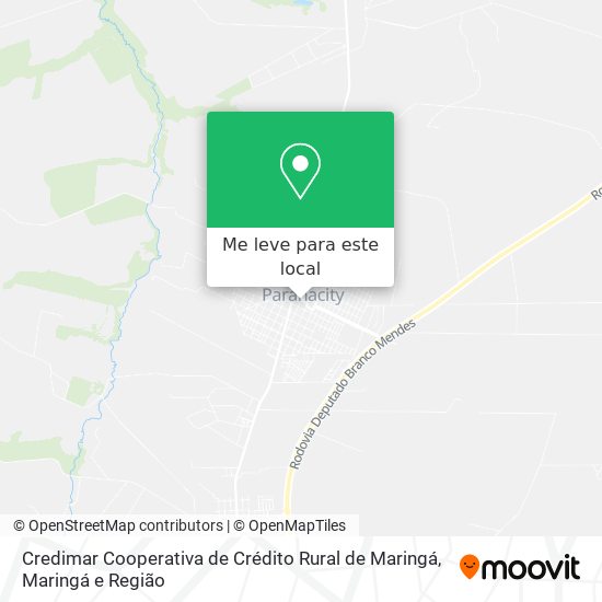 Credimar Cooperativa de Crédito Rural de Maringá mapa