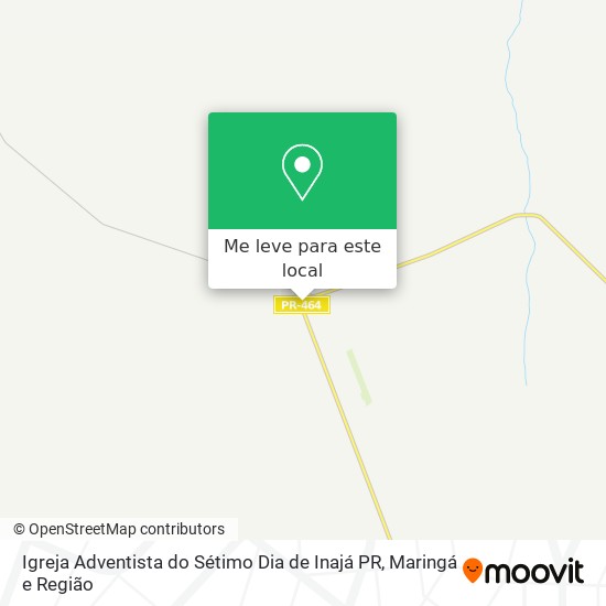 Igreja Adventista do Sétimo Dia de Inajá PR mapa