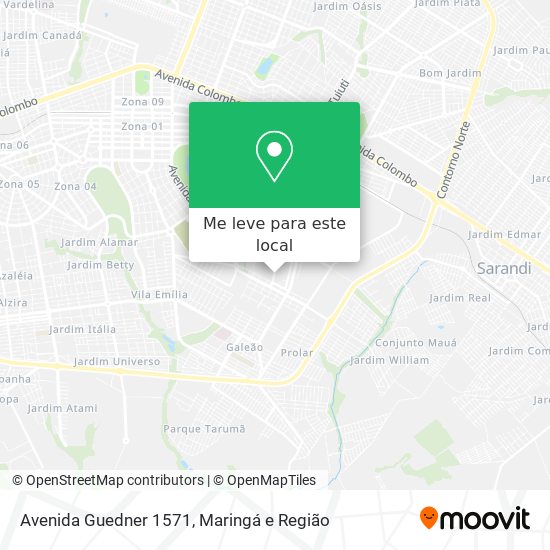 Avenida Guedner 1571 mapa