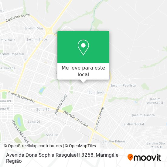 Avenida Dona Sophia Rasgulaeff 3258 mapa