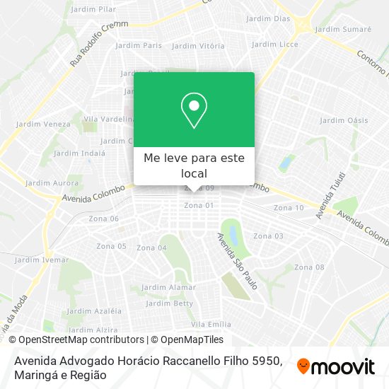 Avenida Advogado Horácio Raccanello Filho 5950 mapa