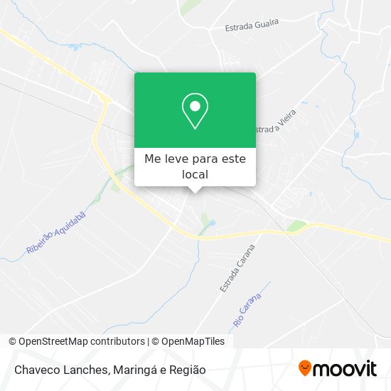 Chaveco Lanches mapa