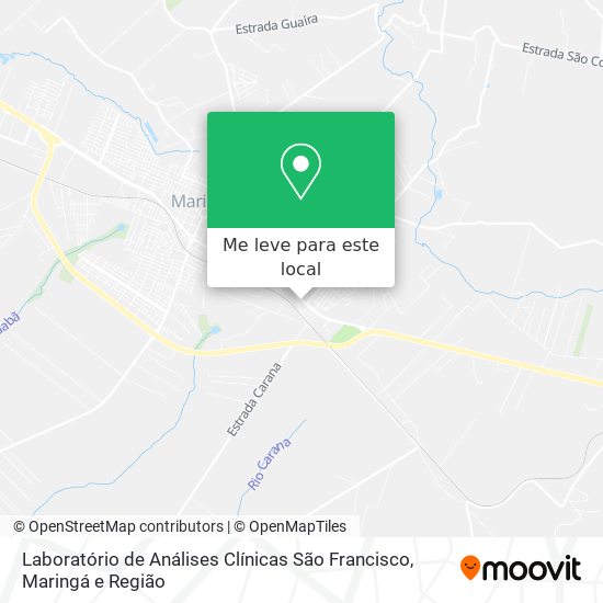 Laboratório de Análises Clínicas São Francisco mapa