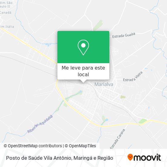 Posto de Saúde Vila Antônio mapa