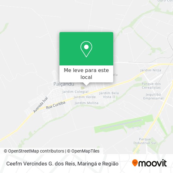 Ceefm Vercindes G. dos Reis mapa