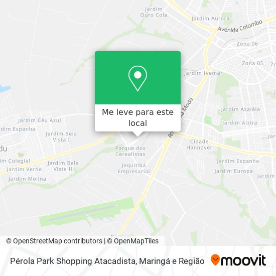 Pérola Park Shopping Atacadista mapa