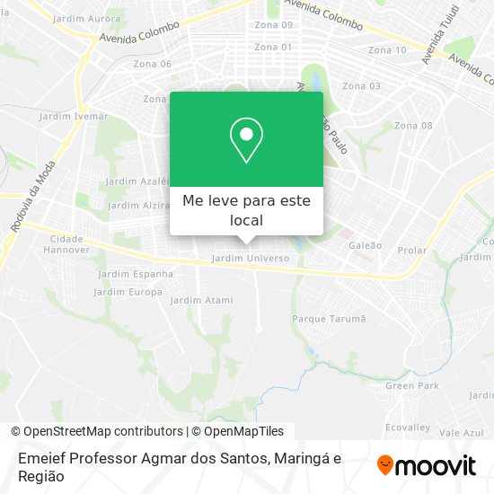 Emeief Professor Agmar dos Santos mapa