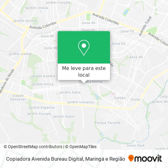 Copiadora Avenida Bureau Digital mapa