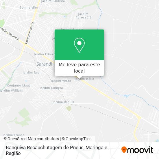 Banquiva Recauchutagem de Pneus mapa