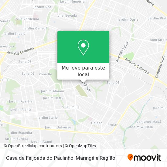 Casa da Feijoada do Paulinho mapa
