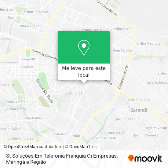 St Soluções Em Telefonia Franquia Oi Empresas mapa