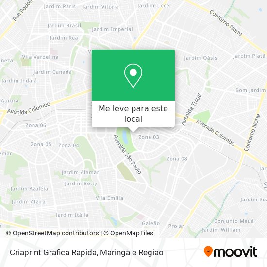 Criaprint Gráfica Rápida mapa