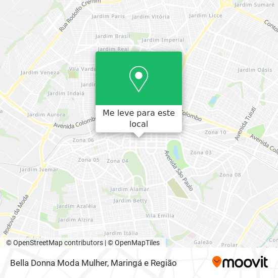 Bella Donna Moda Mulher mapa