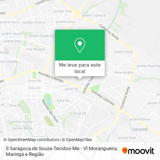 S Saragoca de Souza-Tecidos-Me - Vl Morangueira mapa