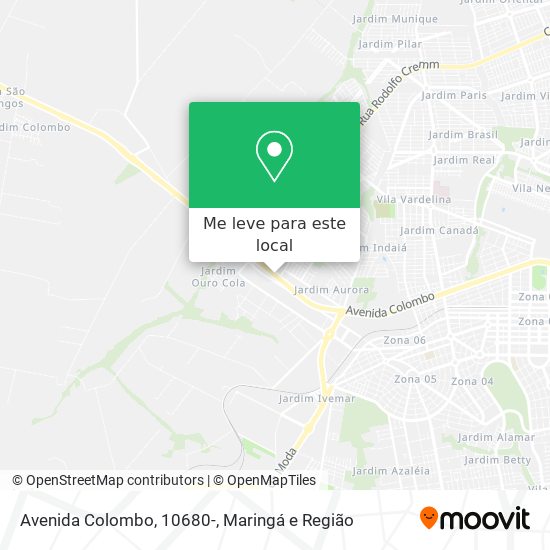 Avenida Colombo, 10680- mapa