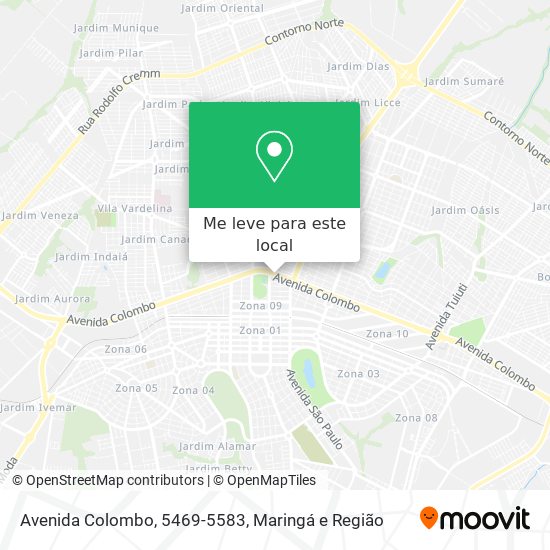 Avenida Colombo, 5469-5583 mapa