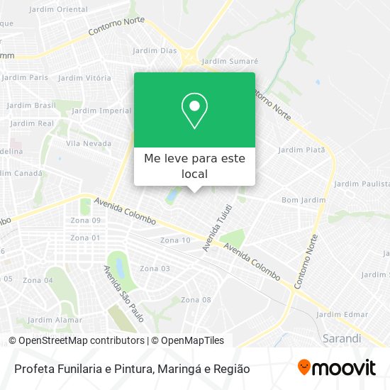 Profeta Funilaria e Pintura mapa