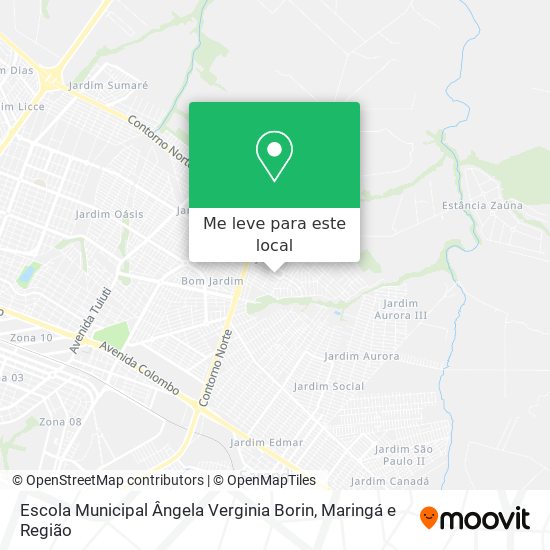 Escola Municipal Ângela Verginia Borin mapa