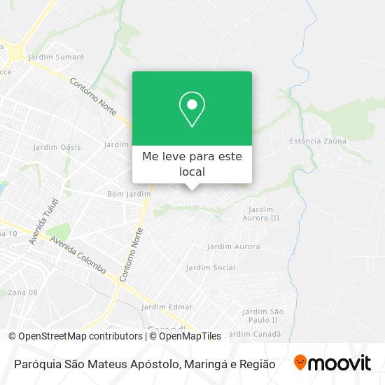 Paróquia São Mateus Apóstolo mapa