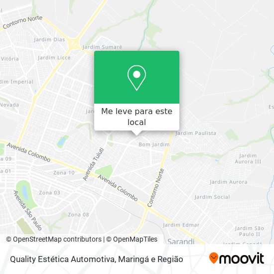 Quality Estética Automotiva mapa