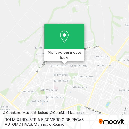 ROLMIX INDUSTRIA E COMERCIO DE PECAS AUTOMOTIVAS mapa