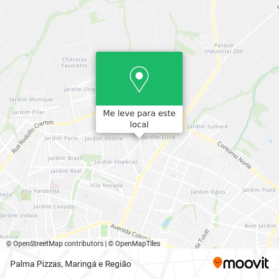 Palma Pizzas mapa