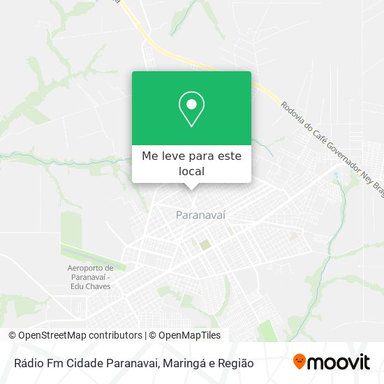 Rádio Fm Cidade Paranavai mapa