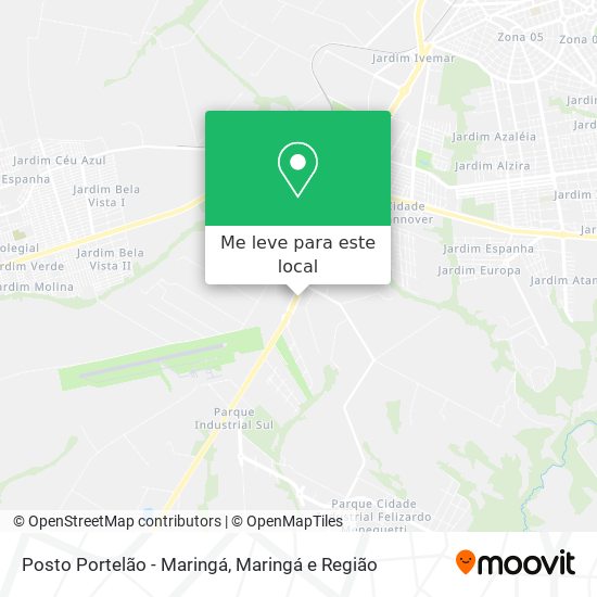 Posto Portelão - Maringá mapa