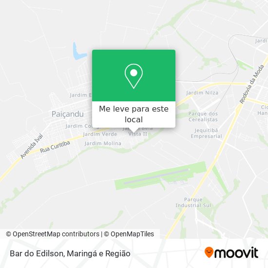 Bar do Edilson mapa