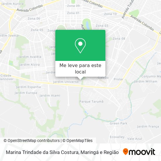 Marina Trindade da Silva Costura mapa