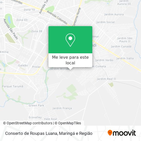 Conserto de Roupas Luana mapa