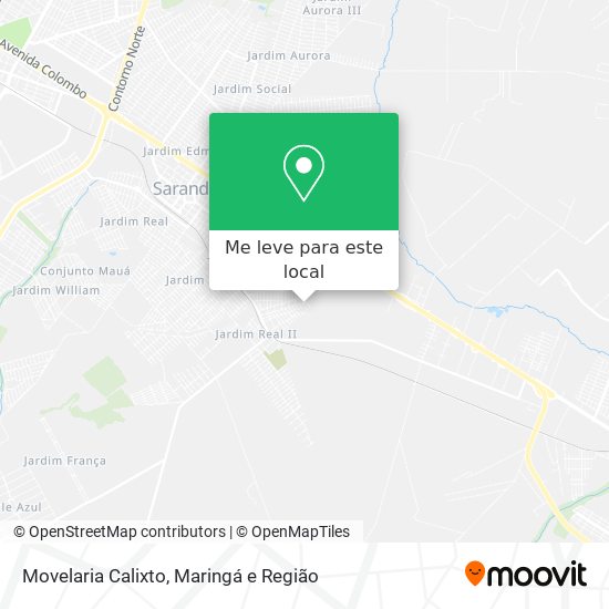 Movelaria Calixto mapa