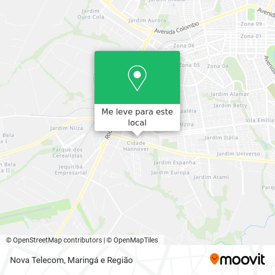 Nova Telecom mapa