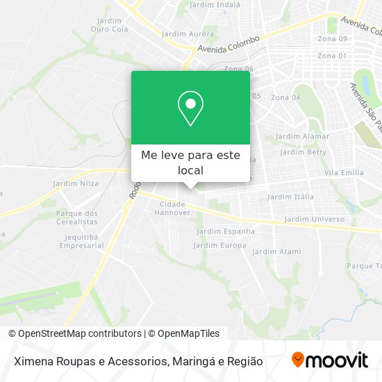 Ximena Roupas e Acessorios mapa