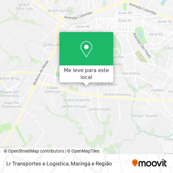 Lr Transportes e Logistica mapa