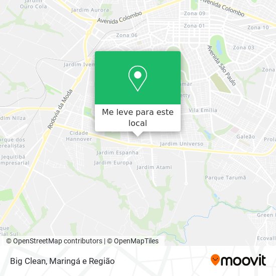 Big Clean mapa