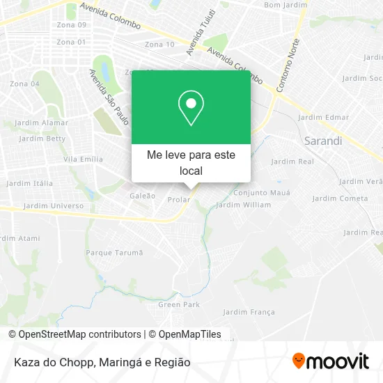 Kaza do Chopp mapa