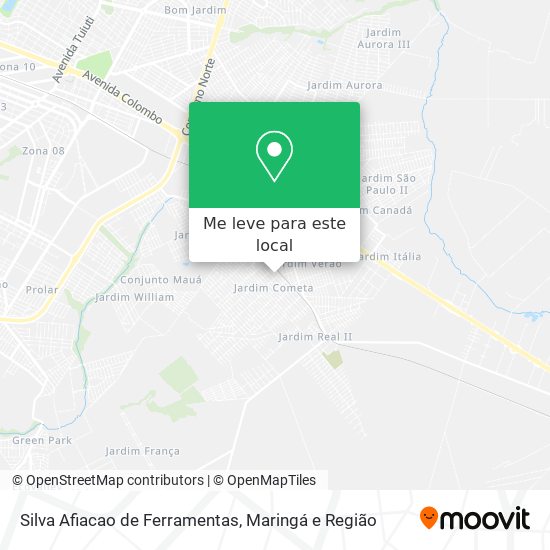 Silva Afiacao de Ferramentas mapa