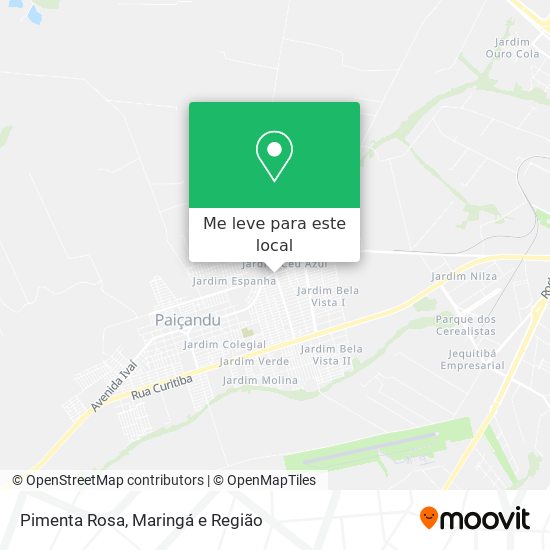 Pimenta Rosa mapa