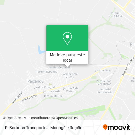 Rl Barbosa Transportes mapa