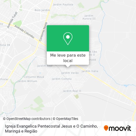 Igreja Evangelica Pentecostal Jesus e O Caminho mapa