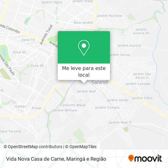 Vida Nova Casa de Carne mapa