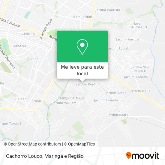Cachorro Louco mapa