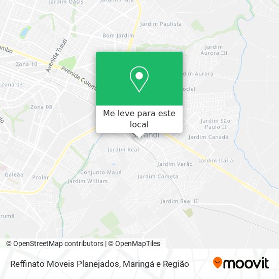 Reffinato Moveis Planejados mapa