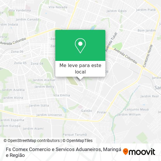 Fs Comex Comercio e Servicos Aduaneiros mapa