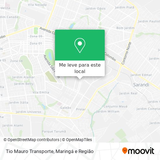Tio Mauro Transporte mapa