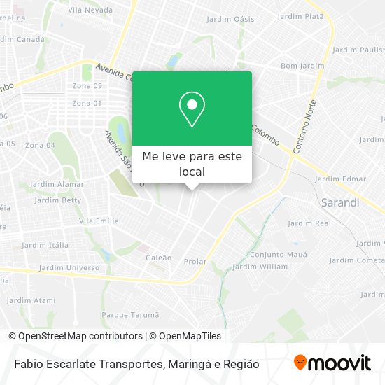 Fabio Escarlate Transportes mapa